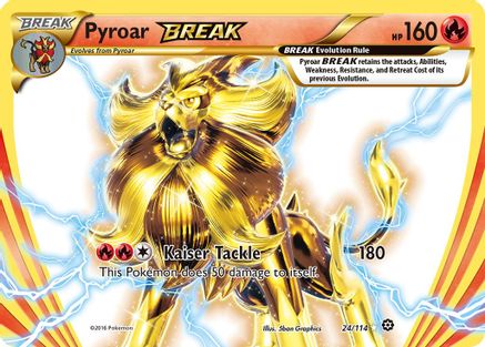 Pyroar BREAK (024/114) [XY  Steam Siege] Holofoil - Rare BREAK