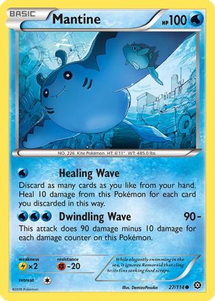 Mantine (027/114) [XY  Steam Siege] - Common