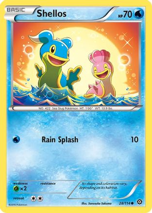 Shellos (028/114) [XY  Steam Siege] Reverse Holofoil - Common