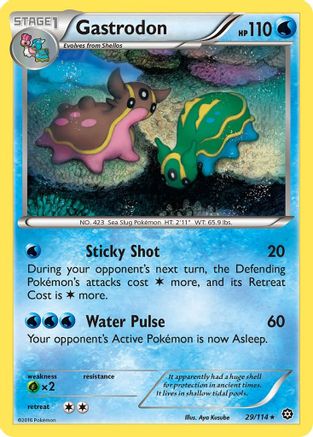 Gastrodon (029/114) [XY  Steam Siege] Reverse Holofoil - Rare