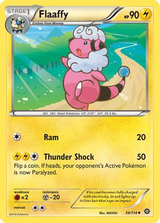 Flaaffy (039/114) [XY  Steam Siege] Reverse Holofoil - Uncommon