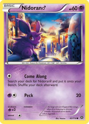 Nidoran M (043/114) [XY  Steam Siege] - Common