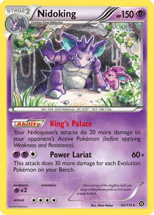 Nidoking (045/114) [XY  Steam Siege] Reverse Holofoil - Rare