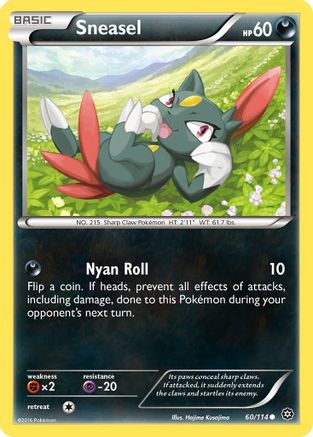 Sneasel (060/114) [XY  Steam Siege] Reverse Holofoil - Common
