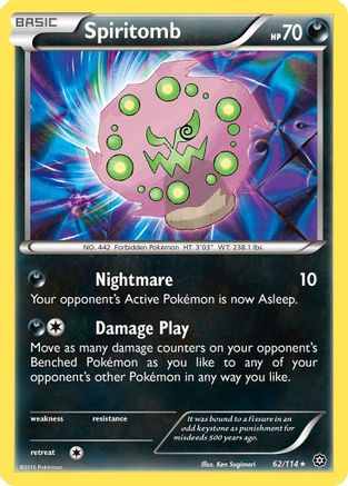 Spiritomb (062/114) [XY  Steam Siege] Reverse Holofoil - Rare