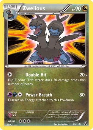 Zweilous (085/114) [XY  Steam Siege] - Uncommon