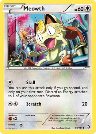Meowth (088/114) [XY  Steam Siege] Reverse Holofoil - Common
