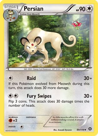 Persian (089/114) [XY  Steam Siege] - Uncommon