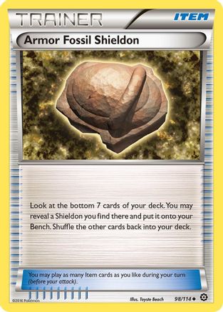 Armor Fossil Shieldon (098/114) [XY  Steam Siege] - Uncommon