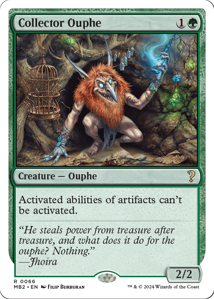 Collector Ouphe (White Border) (MB2-066) [Mystery Booster 2]