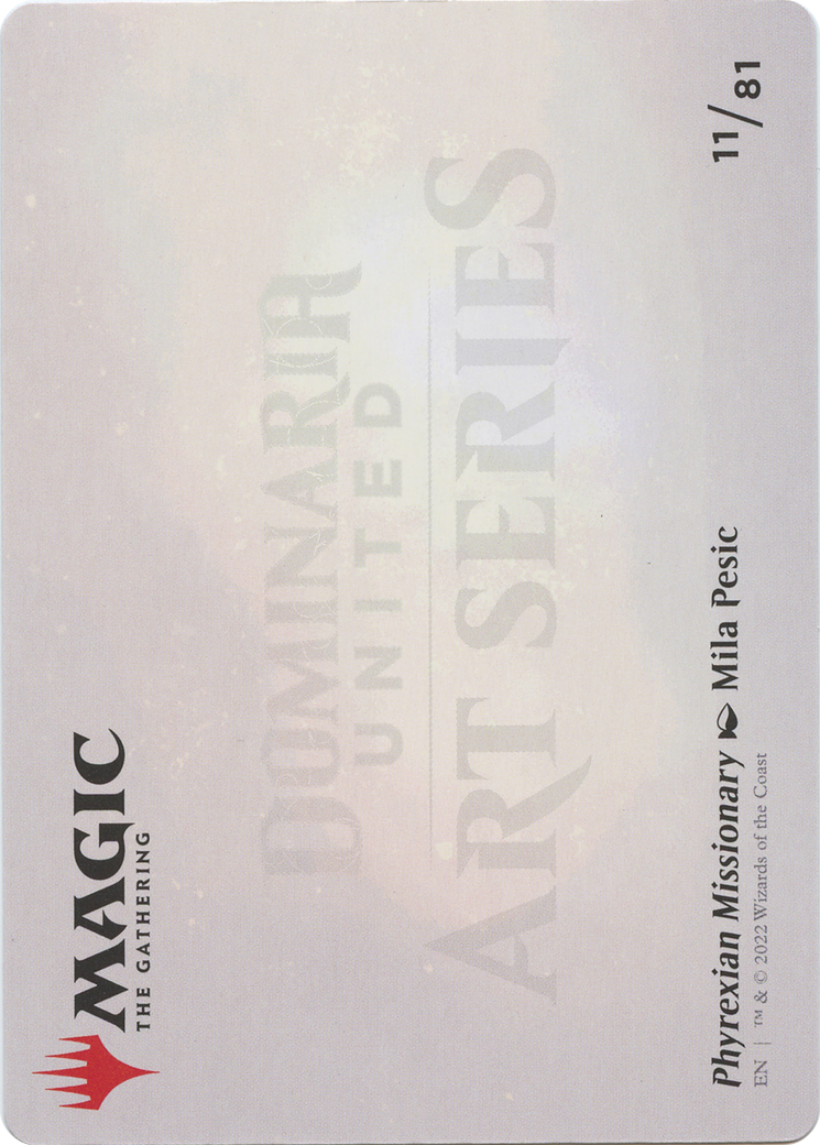Phyrexian Missionary // Phyrexian Missionary (ADMU-011) (Borderless) [Dominaria United Art Series] Foil
