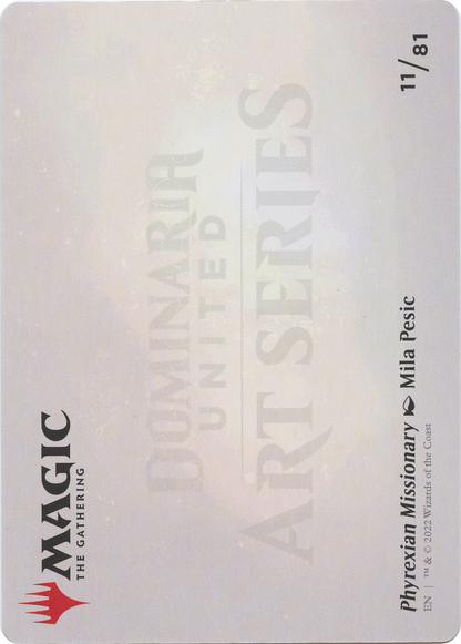 Phyrexian Missionary // Phyrexian Missionary (ADMU-011) (Borderless) [Dominaria United Art Series] Foil