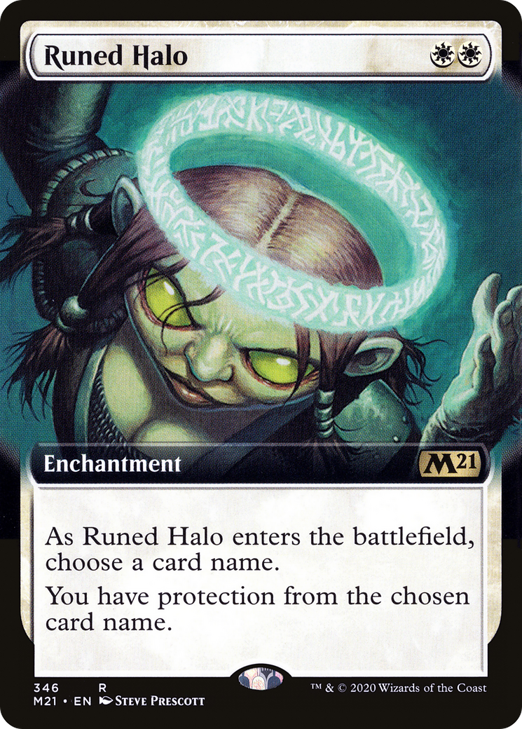 Runed Halo (Extended Art) (M21-346) [Core Set 2021] Foil