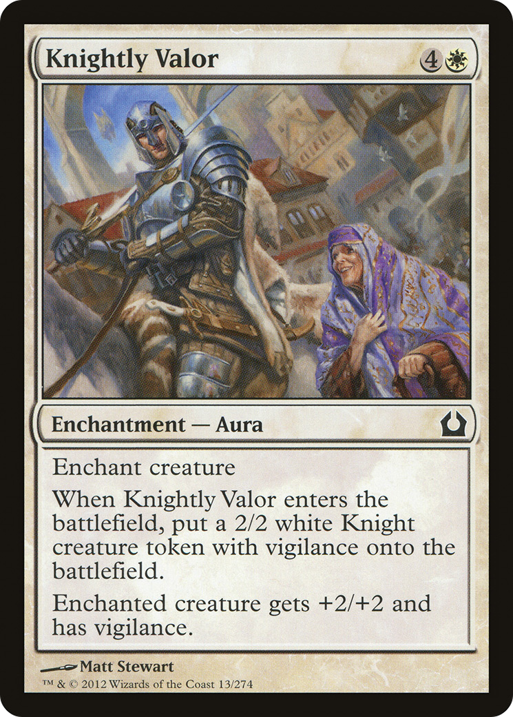 Knightly Valor (RTR-013) [Return to Ravnica]
