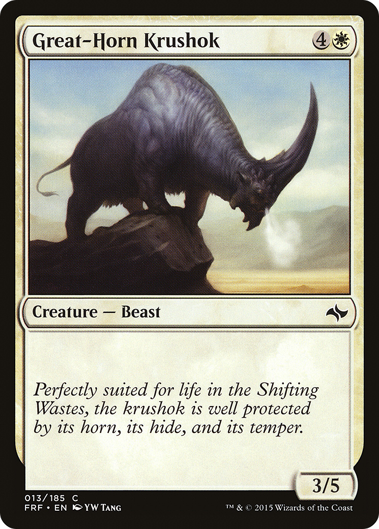 Great-Horn Krushok (FRF-013) [Fate Reforged] Foil