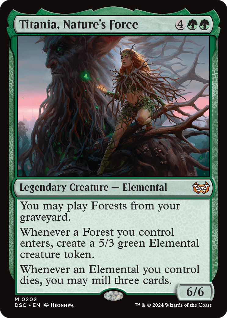 Titania, Nature's Force (DSC-202) [Duskmourn: House of Horror Commander]