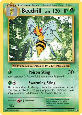 Beedrill (007/108) [XY  Evolutions] - Rare