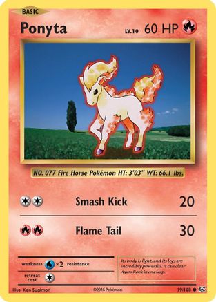 Ponyta (019/108) [XY  Evolutions] - Common