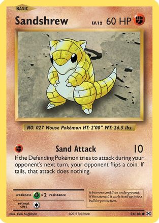 Sandshrew (054/108) [XY  Evolutions] - Common