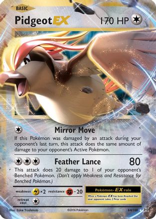 Pidgeot EX (064/108) [XY  Evolutions] Holofoil - Ultra Rare