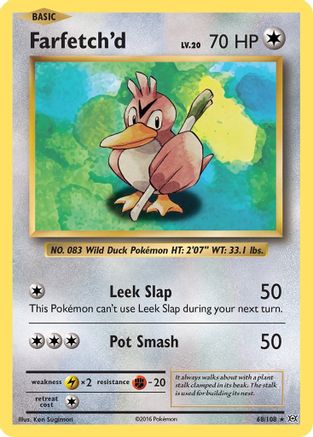 Farfetch'd (068/108) [XY  Evolutions] - Rare