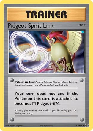 Pidgeot Spirit Link (081/108) [XY  Evolutions] Reverse Holofoil - Uncommon