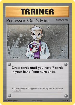 Professor Oak's Hint (084/108) [XY  Evolutions] Reverse Holofoil - Uncommon