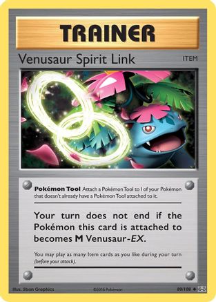 Venusaur Spirit Link (089/108) [XY  Evolutions] Reverse Holofoil - Uncommon