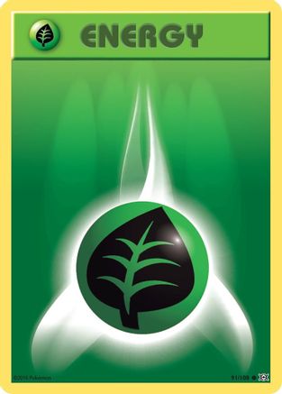Grass Energy (091/108) [XY  Evolutions] Reverse Holofoil - Common