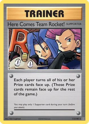 Here Comes Team Rocket! (113/108) [XY  Evolutions] - Secret Rare