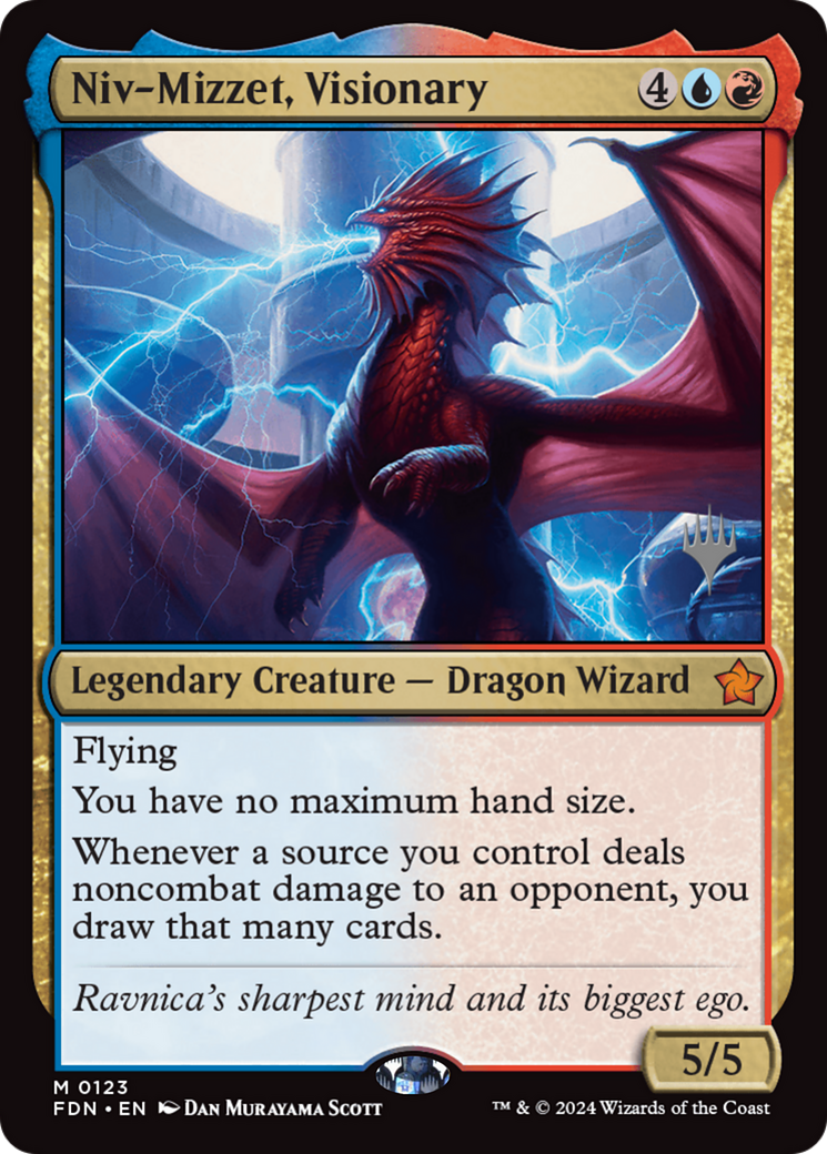 Niv-Mizzet, Visionary (PPDSK-123) [Promo Pack: Foundations Promos]
