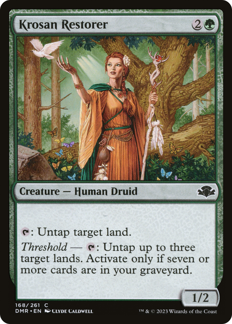 Krosan Restorer (DMR-168) [Dominaria Remastered] Foil