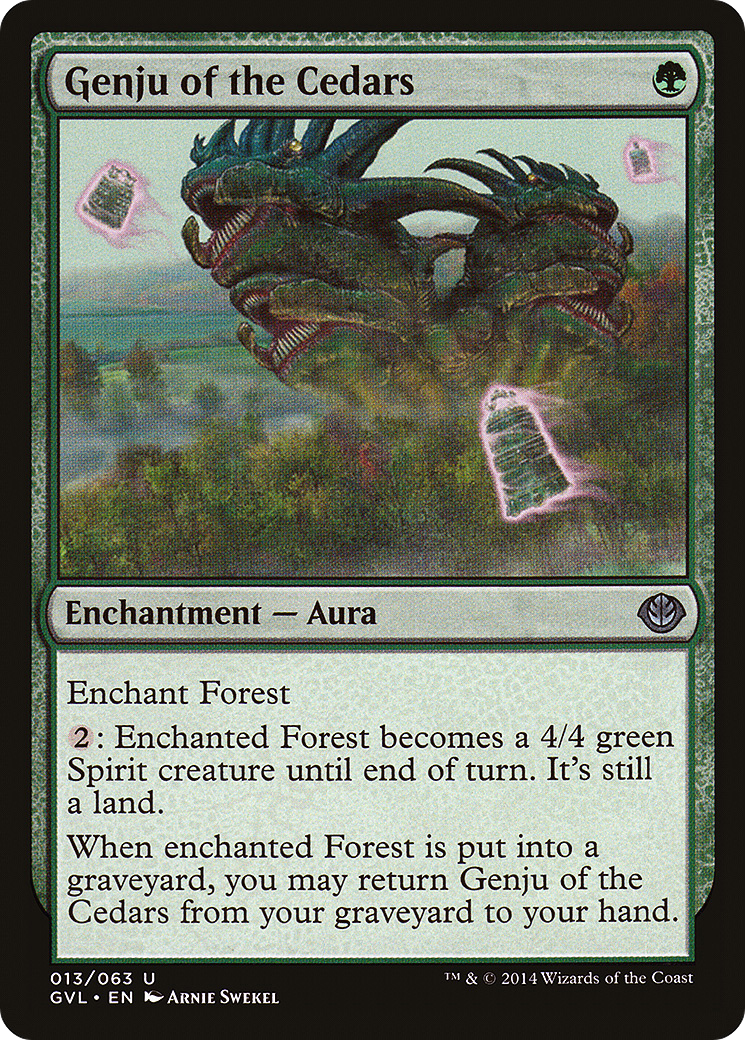Genju of the Cedars [Duel Decks Anthology: Garruk vs. Liliana]