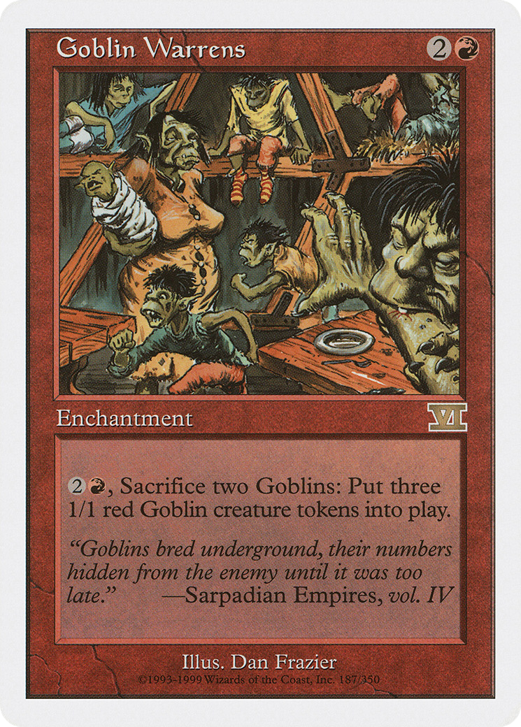 Goblin Warrens (6ED-187) [Classic Sixth Edition]