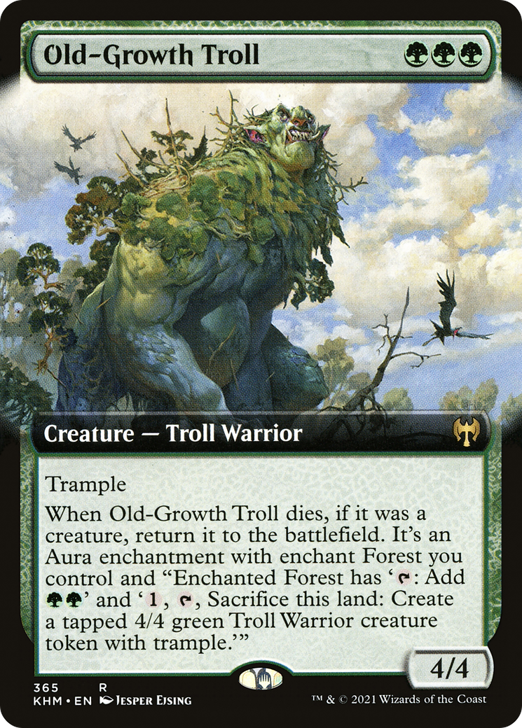 Old-Growth Troll (Extended Art) (KHM-365) [Kaldheim]