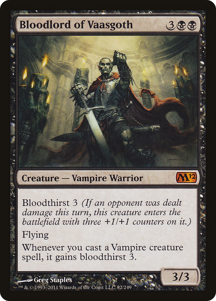 Bloodlord of Vaasgoth (M12-082) [Magic 2012] Foil
