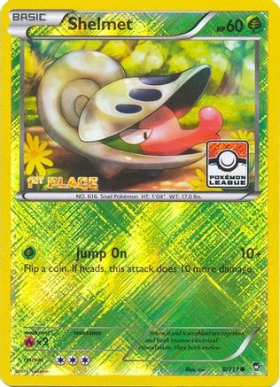 Shelmet (Pokemon League) [1st Place] (8/111) [League & Championship Cards] Reverse Holofoil - Promo