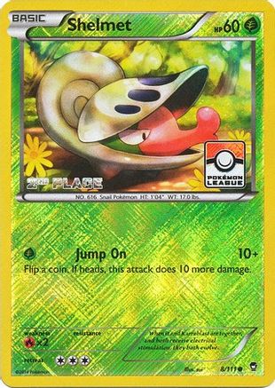 Shelmet (Pokemon League) [2nd Place] (8/111) [League & Championship Cards] Reverse Holofoil - Promo