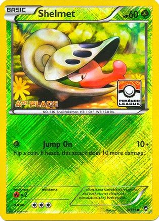 Shelmet (Pokemon League) [4th Place] (8/111) [League & Championship Cards] Reverse Holofoil - Promo