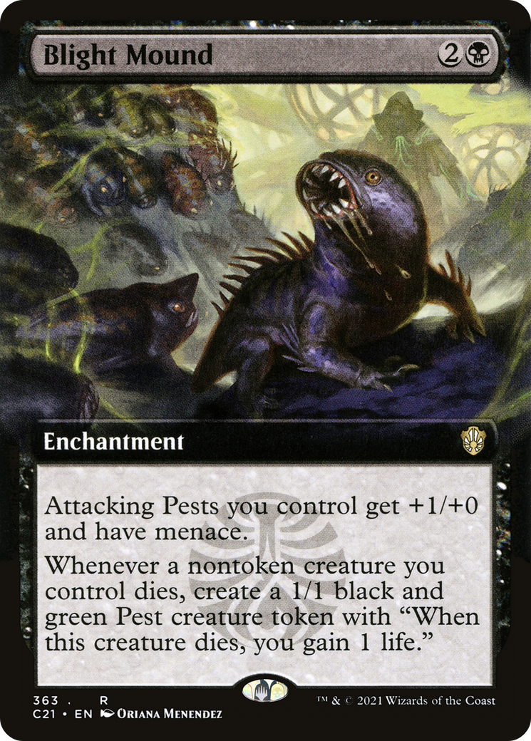 Blight Mound (Extended Art) (C21-363) [Commander 2021]