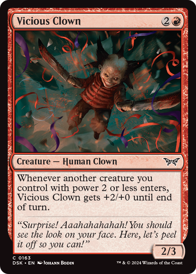Vicious Clown (DSK-163) [Duskmourn: House of Horror]