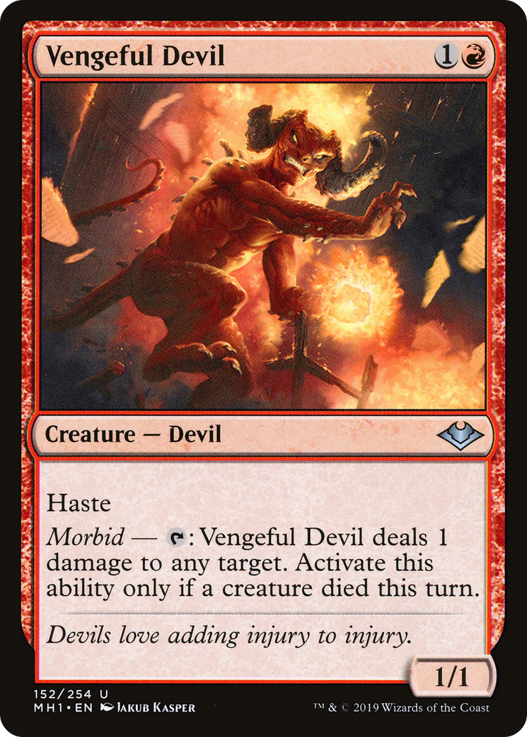 Vengeful Devil (MH1-152) [Modern Horizons] Foil