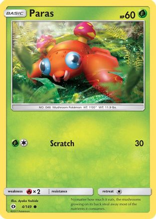 Paras (004/149) [SM Base Set] - Common