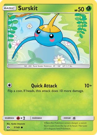 Surskit (007/149) [SM Base Set] Reverse Holofoil - Common