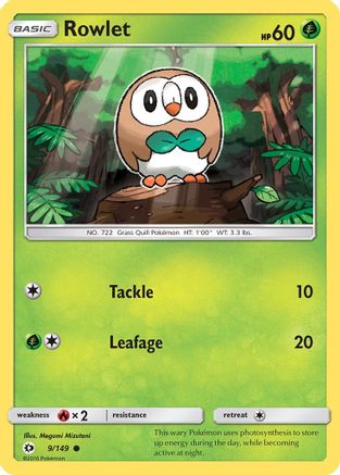 Rowlet (009/149) [SM Base Set] - Common