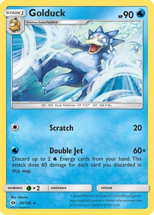 Golduck (029/149) [SM Base Set] Reverse Holofoil - Rare