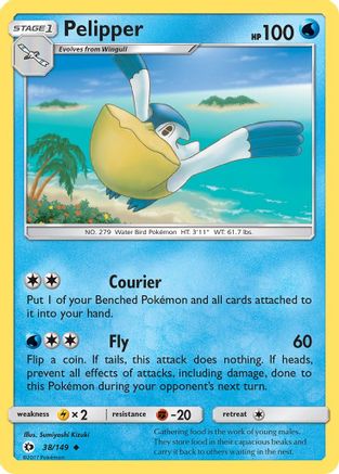 Pelipper (038/149) [SM Base Set] - Uncommon
