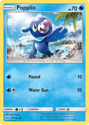 Popplio (039/149) [SM Base Set] - Common