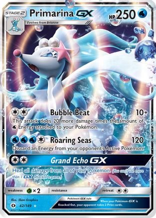 Primarina GX (042/149) [SM Base Set] Holofoil - Ultra Rare