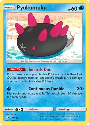Pyukumuku (047/149) [SM Base Set] Reverse Holofoil - Uncommon